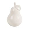Maine & Crawford Omar 15.5cm Ceramic Pear Ornament Sculpture Home Decor White