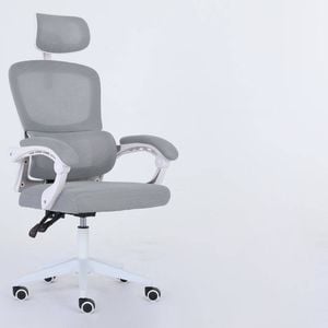 La Bella Grey Ergonomic Office Chair - Lumbar Support, Adjustable Headrest VELTRA
