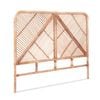 Artiss Bed Headboard Double Bedhead Rattan - Fred Pine