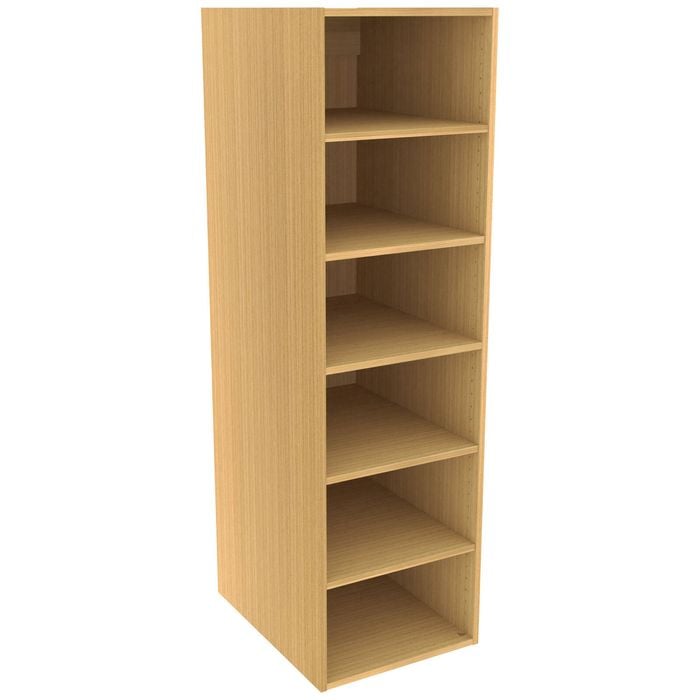 Lugna 1536 x 450 x 580mm Sand Ready to Assemble Robe Insert 5 Shelf Unit