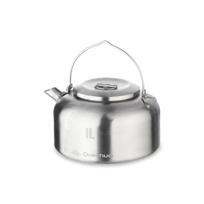 Decathlon - Mh500 1L Stainless Steel Hiking Campsite Kettle - One Size