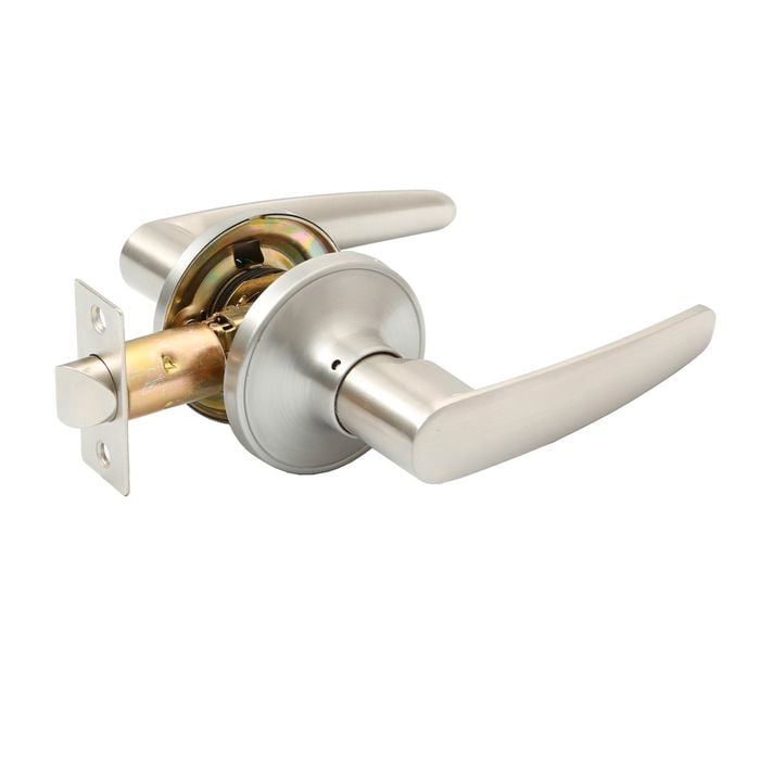 Ikonic Brushed Nickel Isabella Lever Passage Set