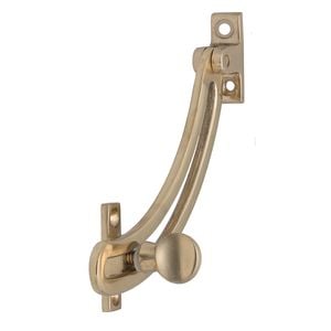 Miles Nelson Polished Brass Quadrant Stay