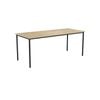 Olg Ekosystem Canteen Table Black Frame New Oak Ravine Top L1800mm X W750mm