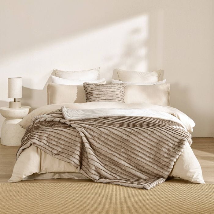 Dreamaker Nara Faux Mink Throw Blanket - 180x200cm