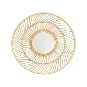 Natural Cane Wall Mirror