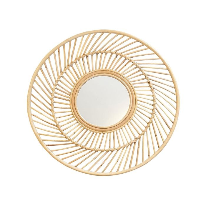 Natural Cane Wall Mirror