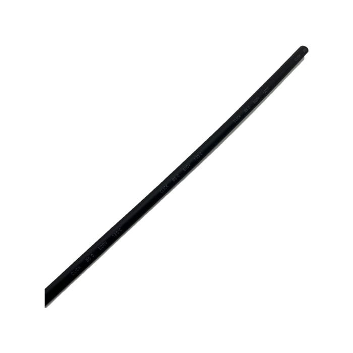 Click 6mm x 1.2m Black Heat Shrink Thin Wall Tubing - 6mm