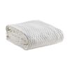 Bianca Gosford Blanket 100% Cotton Sofa/Home Bedding White Single/Double Bed