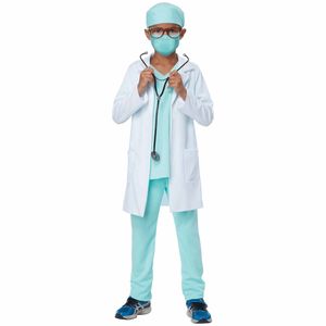 Health Care Hero Doctor Surgeon Scrubs Medical Hospital Book Week Boys Costume S
