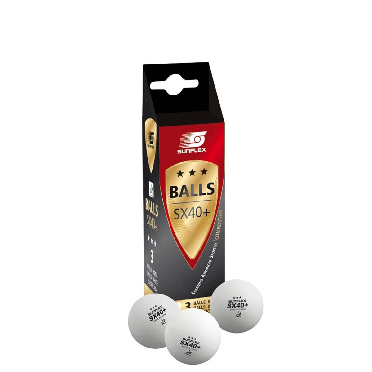 1 Pack of 3 Sunflex Table Tennis Balls Ping Pong Racket Racquet Game ...