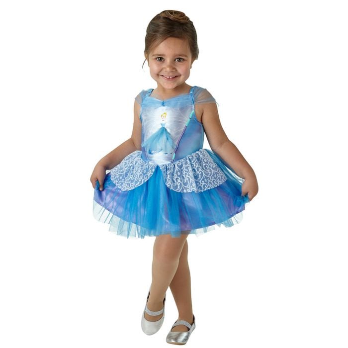 Disney Size 3-4y Cinderella Ballerina Kids/Girls Costume Dress Up Party Blue