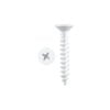 Pinnacle 4.0 x 25mm White Countersunk Timber Screw - 20 Pack