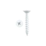 Pinnacle 4.0 x 25mm White Countersunk Timber Screw - 20 Pack