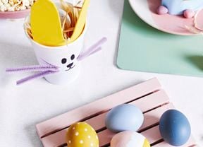 Four painted Easter eggs
