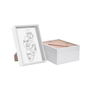 Nicola Spring 3D Deep Box Photo Frames - A4 (8 x 12") - Pack of 5