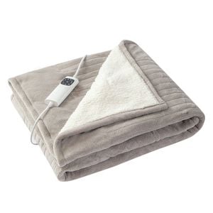 Lenoxx Heated Throw Blanket, Soft Double-sided Fleece With Adjustable Heat Settings