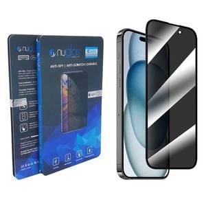 Nuglas Screen Protector Privacy Full Cover 3d Tempered Glass For Iphone 15/ Iphone 16