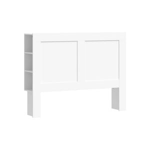 Oikiture Bed Head Headboard Queen Size Bedhead with Storage Shelves White