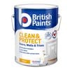 British Paints White Gloss Clean and Protect Interior Paint - 10L