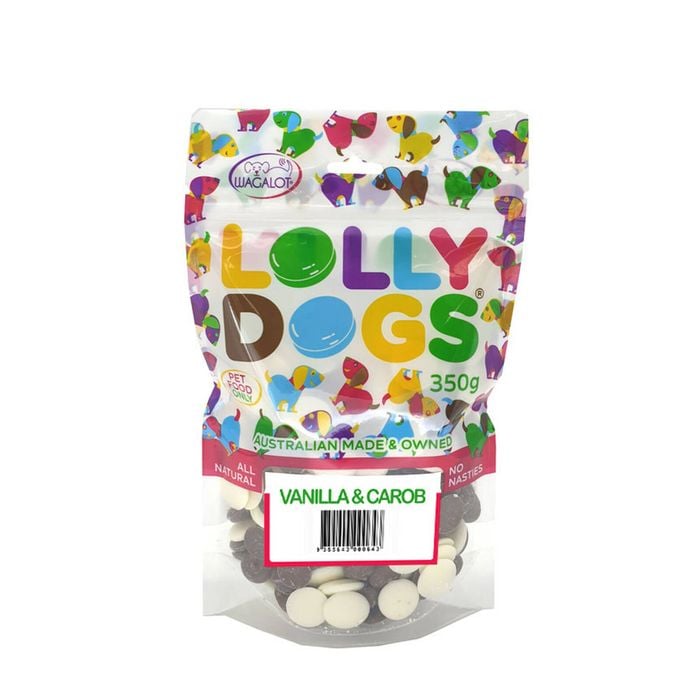 Wagalot Lolly Dogs Carob Vanilla 350g