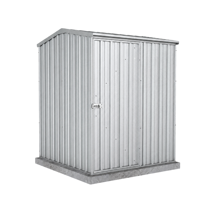 Absco Sheds 1.52 x 1.52 x 1.95m Zincalume Premier Single Door Garden Shed