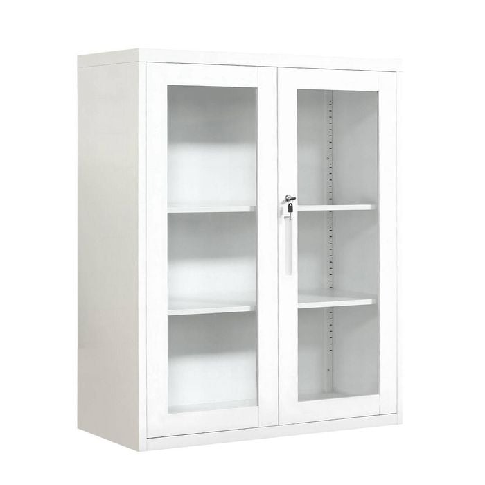 Lauft Steel Storage Shelf Display Cabinet Cupboard Bookshelf Case Organizer