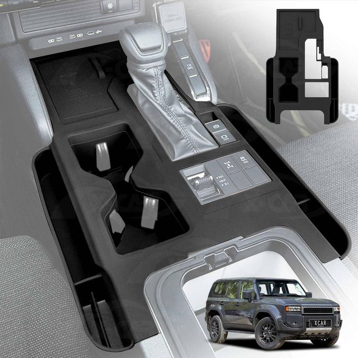 Gearbox Storage Tray For Toyota Prado 250 Series 2024-onwards Center Console Non-slip Silicone Cover Interior Organizer