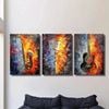 3pcs Jazz Abstract Art Colourful Saxophone  Print 100% Australian Made 3 x 40x60cm (Metal Print)