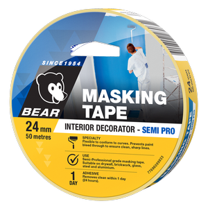 Bear 24mm x 50m Deco Masking Tape - 24mm