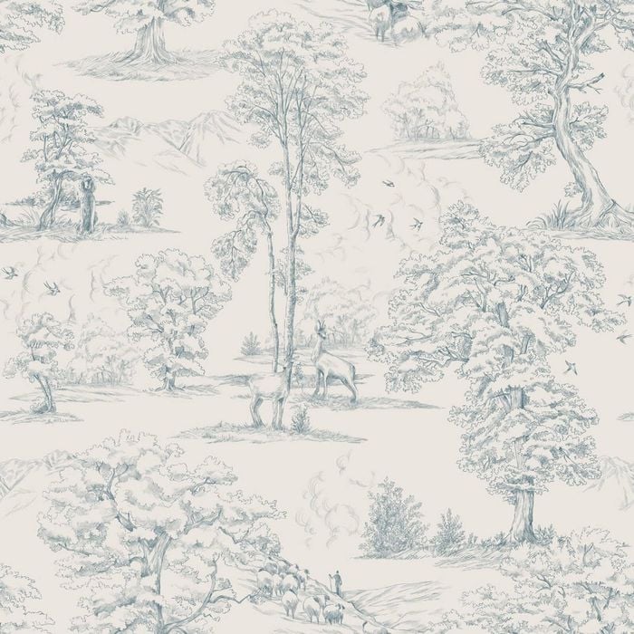 Wallpaper Trader Montfort Wallpaper Roll 10.05m X 53cm, Indigo
