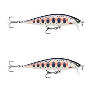2x Rapala 9.5cm Countdown Sinking Hardbody Balsa Fishing Lures - Gilded Yamame