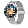 Smart Watch 1.38" Hd Bluetooth Call Waterproof Fitness Tracker For Android & Ios – Heart Rate Monitor Mesh Silver
