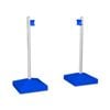 2pc AgBoss Equestrian Jump Wing Keyhole Square Base and Cup 1.8m Blue