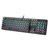 Mechanical Gaming Keyboard Tactile Blue USB - Black