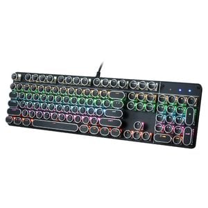 Mechanical Gaming Keyboard Tactile Blue USB - Black