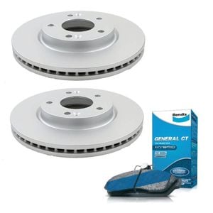 Front Bendix Brake Pads + Rotors for Hyundai i45 YF, iX35 LM, Kia Sportage KM SL 280mm