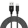 Catzon 5Pack 1M Nylon Braided Fast Charger Micro USB Cable-BlackWhite