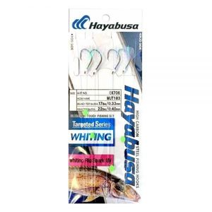Hayabusa EX706 Whiting Pre Made Fishing Rig Twin Pack Spark UV 3
