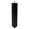 Adoored 53 x 53 x 360mm Black Square Pine Furniture Leg