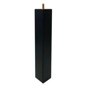 Adoored 53 x 53 x 360mm Black Square Pine Furniture Leg