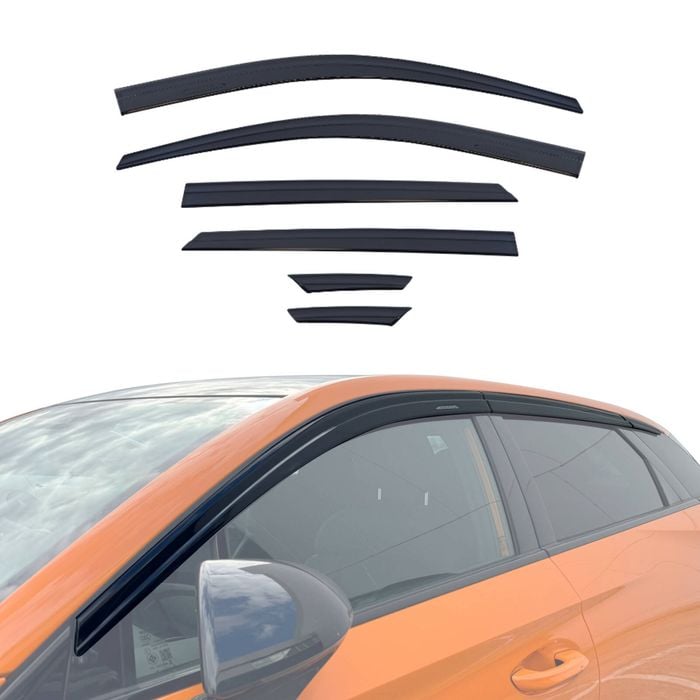 AUSGO Injection Weather Shields for MG MG4 2023-Onwards Weathershields Window Visors Wind Deflectors
