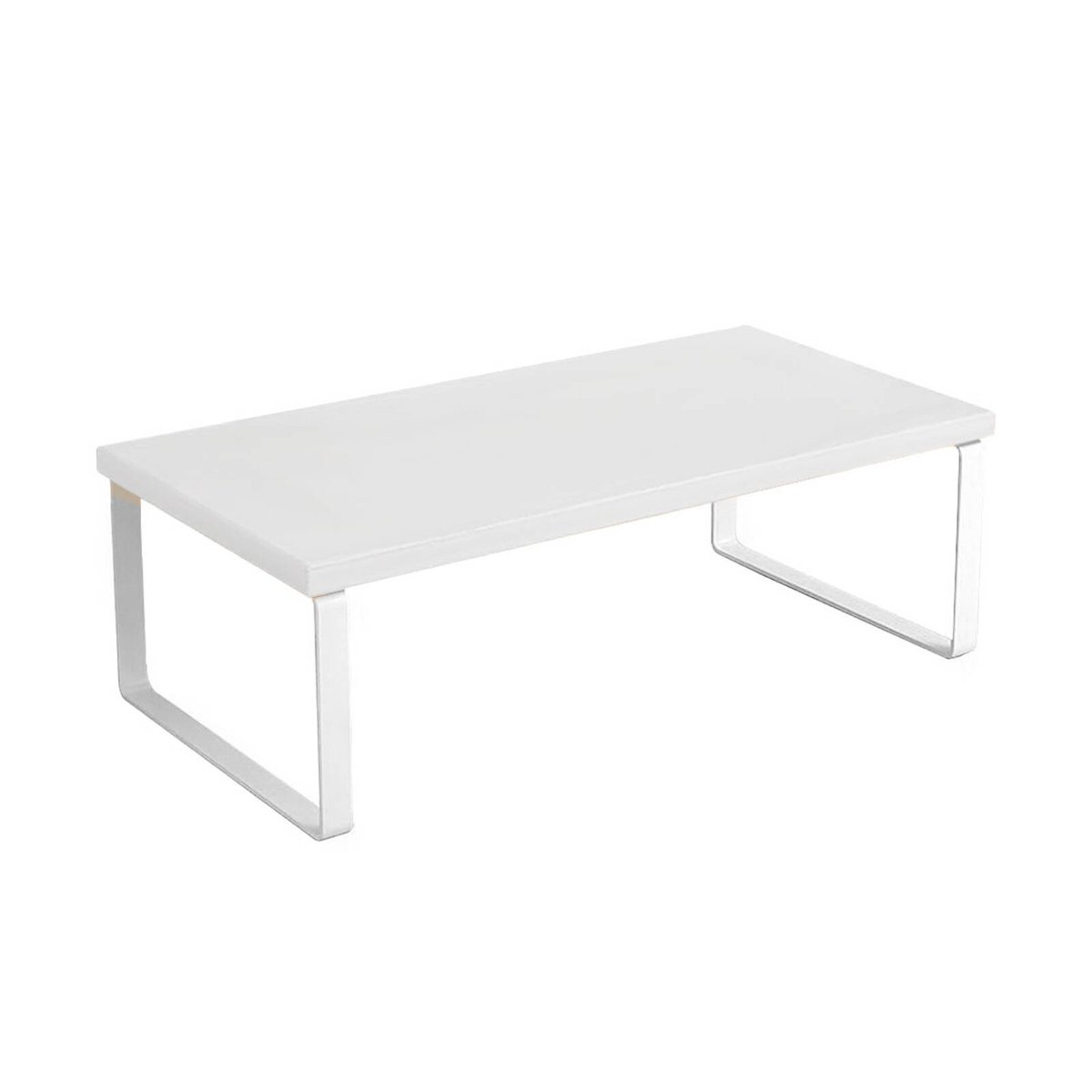 SOGA 50cm White Computer Monitor Elevated Stand Desktop Support Station ...