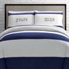 Big Sleep Yours Mine Navy Quilt Cover Set Single