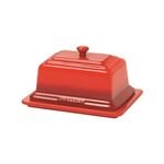 Chasseur La Cuisson Ceramic Butter Dish - Red.