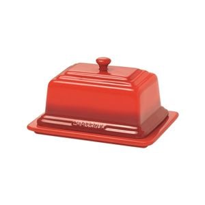 Chasseur La Cuisson Ceramic Butter Dish - Red
