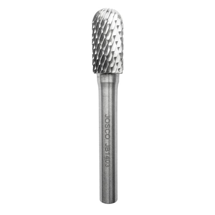 Josco 10 x 20mm Ball Nosed Cylinder Carbide Burr