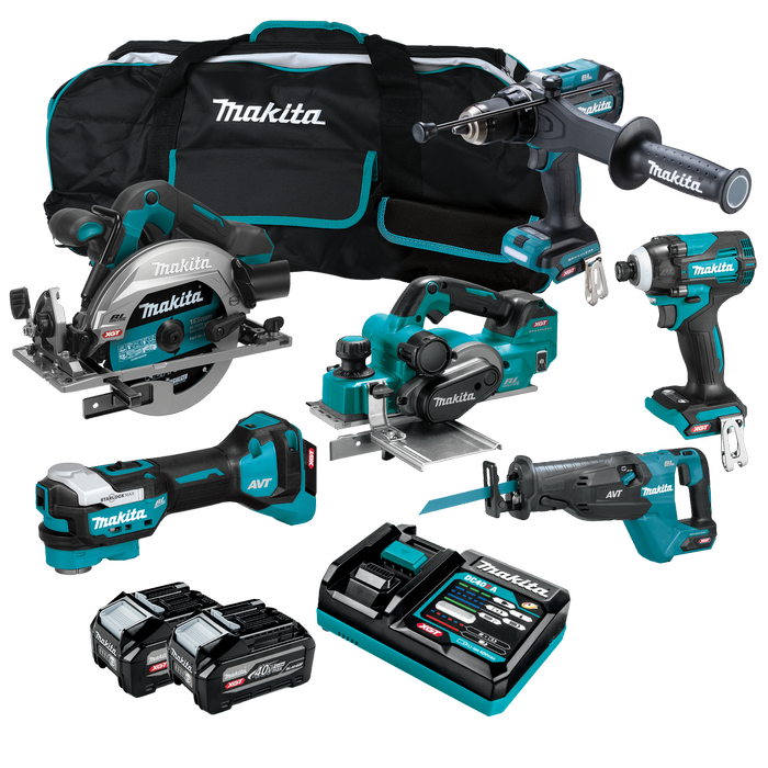 Makita XGT 40V Brushless 6 Piece 4.0Ah Combo Kit