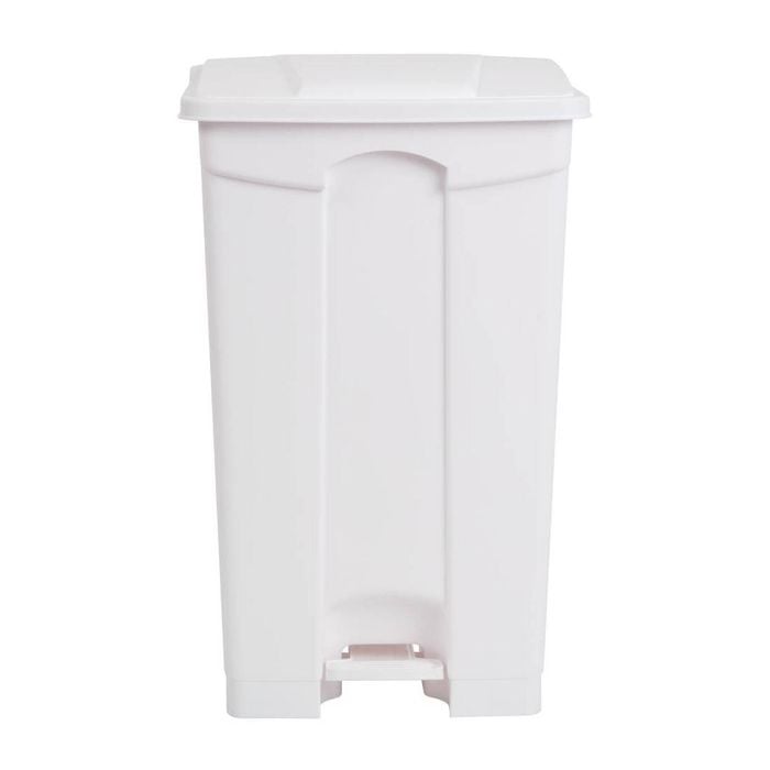 Jantex Kitchen Pedal Bin Hands-free White 820x495x400mm 87ltr Commercial Waste Management