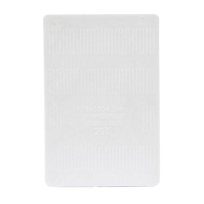 Titan 20 x 150 x 100 mm White Shim Packing